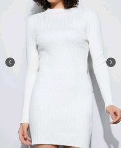 White Bodycon Mini Dress