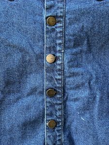 New 😍Denim Button-Front Mini Skirt