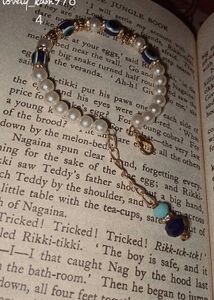 Pearl & Evil Eye Bracelet