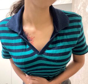 Polo Crop Shirt