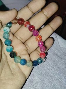 Germstone  Evil Eye Bracelet Dragon Veined