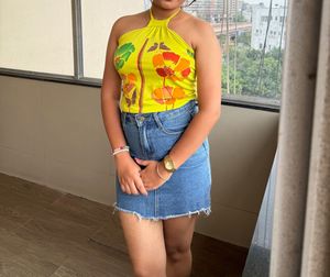 Floral Print Halter Top