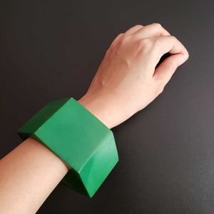 Green Bangle Bracelet