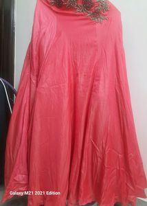 Pink Girlish Look Skirt Croptop With NetDupatta