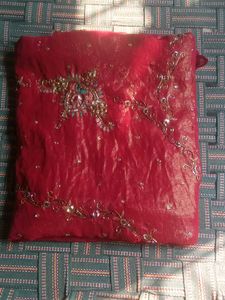 Elegant Maroon Saree