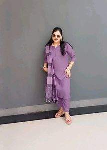 Lavender Salwar Kameez Suit