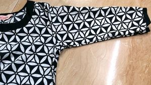 B/W Printed Kurti