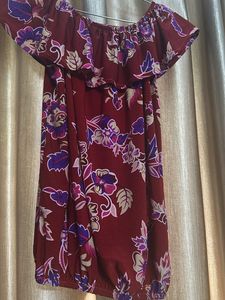 Boho Floral Off-Shoulder Summer Top