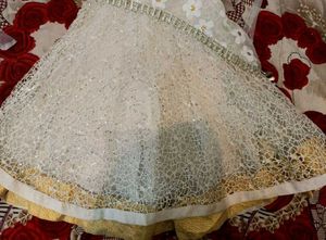 White beautiful party gown for girls