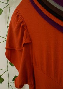 Rust Orange Viscose Top
