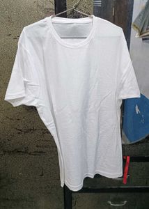 White Waffle Knit Tee