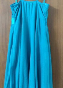 Beautiful Sky Blue Colour Dress