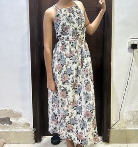 White Floral Dress