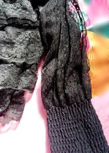 Elegant Black Lace Off-Shoulder Top