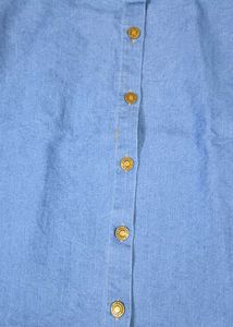 Vintage Light Wash Denim Skirt