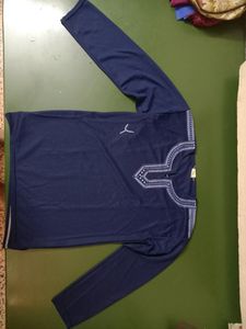 Navy Blue Printed Top for Women