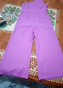 purple+pinkish jump suit
