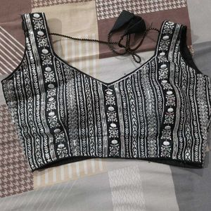 Black Embroidery Blouse