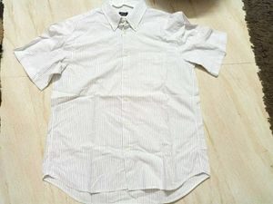 FINAL PRICE -NEW BIANCHI Striped Half Sleeve Shirt