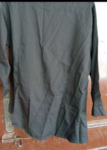 🌙Timeless Black Semi Full-Sleeve Polyester Top🌙