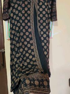 Elegant Floral Print Kurta