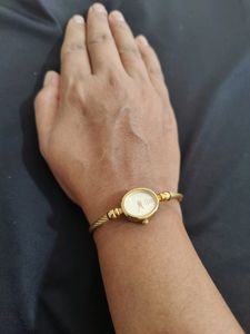 Titan Raga Golden Bangle Watch