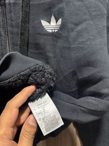 Adidas Originals Sherpa Fleece Lined Zipup Hoodie