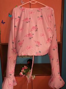 Streeestyle Floral Pink Long Sleeve Brand New Top