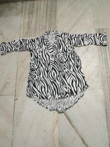 Zebra Print short  Top