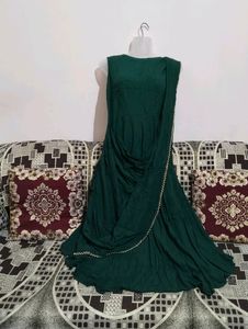 Green Mehndi Gown