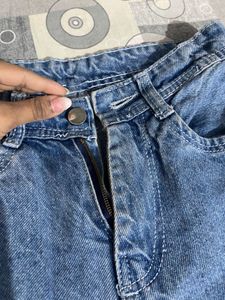 Wide Leg Denim Jeans