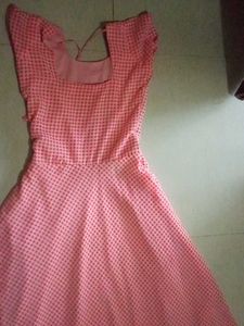 Pink Patterned Dress