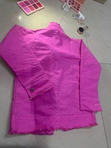 Hot Pink Denim Jacket