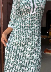 💚 Fresh Bell Sleeve Cotton Kurti 💚