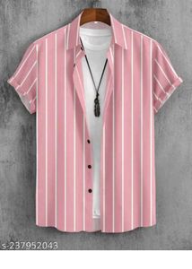Pink Striped Shirt