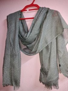 Grey Shimmer Elegant Scarf