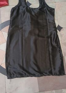 Satin Black Sharara Suit