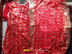 Women  Gold Embroided Suit