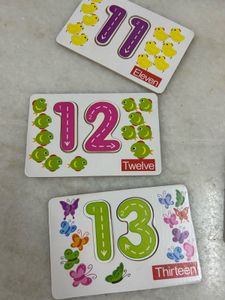 Wooden 11-17 Numbers