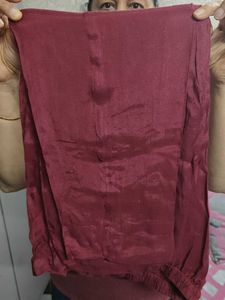 Elegant 3 Piece Contrast Maroon Suit