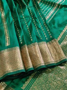 Emerald Green Silk Saree
