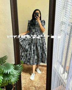 Beautiful Pure Cotton Black Midi