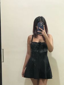 Black Corset Mini Dress