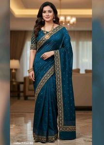 party wear chiffon saree