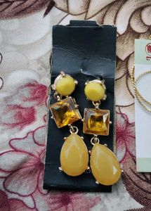 Gemstone Dangle Earrings