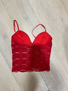 Red Lace Bralette