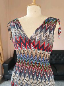 Chevron Maxi Dress