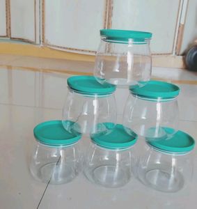 Storage Container Plastic (Pack Of 6)