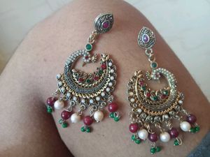 Vintage Style Peacock Earrings,Bangles, Scrunchies