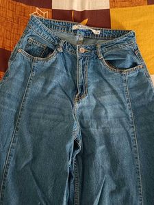 Wide Leg Denim Jeans